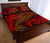 American Samoa Quilt Bed Set - Red Shark Polynesian Tattoo - Polynesian Pride