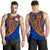 Marshall Islands Polynesian Men's Tank Top - Tribal Tattoo Blue - Polynesian Pride