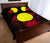 Palau Polynesian Quilt Bed Set Hibiscus Red - Polynesian Pride