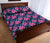 Tropical Flowers With Hummingbirds Palm Leaves Quilt Bed Set - Polynesian Pride