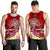 American Samoa Polynesian Men's Tank Top - Turtle Plumeria (Red) Red - Polynesian Pride