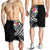 Marshall Islands Polynesian Men's Shorts - Summer Plumeria (Black) - Polynesian Pride