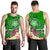 American Samoa Polynesian Men's Tank Top - Turtle Plumeria (Green) - Polynesian Pride