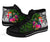 Fiji High Top Shoes - Turtle Plumeria Banana Leaf - Polynesian Pride