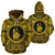 New Caledonia ll Over Hoodie New Caledonia Coat of rms Polynesian Gold Black - Polynesian Pride