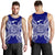 American Samoa Polynesian Men Tank Top Map Blue - Polynesian Pride