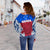 Samoa Polynesian Women's Off Shoulder Sweater - Samoan Pattern With Seal - Polynesian Pride