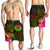 American Samoa Polynesian Men's Shorts - Hibiscus and Banana Leaves - Polynesian Pride