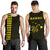 Hawaii Kakau Polynesian Turtle Map Men's Tank Top - Yellow Yellow - Polynesian Pride