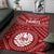 Tahiti Area Rug - Tahiti Seal In Polynesian Tattoo Style (Red) - Polynesian Pride