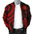 Nauru Men's Bomber Jacket - Red Tentacle Turtle - Polynesian Pride