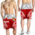 Tonga Polynesian Men's Shorts - Pattern With Seal Red Version Red - Polynesian Pride