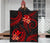 Polynesian Hawaii Premium Quilt - Red Plumeria - Polynesian Pride