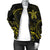 Hawaii Turtle Polynesian Women's Bomber Jacket - Yellow - Frida Style - Polynesian Pride