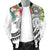 Polynesian American Samoa Men's Bomber Jacket - Summer Plumeria (White) - Polynesian Pride