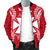 Wallis And Futuna Polynesian Men's Bomber Jacket Map Red White - Polynesian Pride