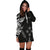 Kosrae Personalised Custom Women's Hoodie Dress - Micronesian Pattern Flash Black - Polynesian Pride