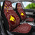 Papua New Guinea Car Seat Covers - Flag With Polynesian Patterns (Red) - Polynesian Pride