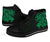 Polynesian Hawaii High Top Shoes - Kanaka Maoli Green Turtle - Polynesian Pride