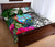 Guam Quilt Bed Set White - Turtle Plumeria Banana Leaf - Polynesian Pride