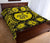 Hawaiian Map Honu Hibiscus Yellow Polynesian Quilt Bed Set - Polynesian Pride