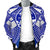 Guam Polynesian Men's Bomber Jacket - Guam White Seal with Polynesian Tattoo Ver 02 - Polynesian Pride