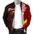 Tokelau Polynesian Custom Personalised Men's Bomber Jacket - Coat Of Arm With Hibiscus - Polynesian Pride