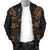 Fiji Polynesian Men's Bomber Jacket Map Gold - Polynesian Pride