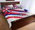 Hawaii Flag Polynesian Quilt Bed Set White - Polynesian Pride