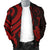 Chuuk Micronesian Men Bomber Jacket - Red Tentacle Turtle - Polynesian Pride