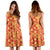 Hawaii Plumeria Polynesian Yellow Midi Dress - AH - Polynesian Pride