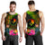 YAP Polynesian Personalised Men's Tank Top - Hibiscus and Banana Leaves - Polynesian Pride