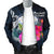 Marshall Islands Polynesian Men's Bomber Jacket - Tropical Flower - Polynesian Pride