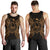 French Polynesia Polynesian Men Tank Top Map Gold - Polynesian Pride