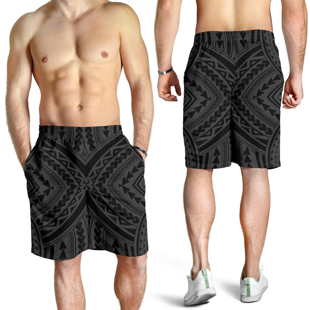 Polynesian Tradition Gray Men's Short - Polynesian Pride