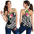 YAP Polynesian Women's Racerback Tank - Summer Plumeria (Black) - Polynesian Pride