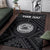 American Samoa Personalised Area Rug - Seal In Polynesian Tattoo Style ( Black) - Polynesian Pride