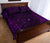 New Zealand Quilt Bed Set, Maori Gods Quilt And Pillow Cover Tumatauenga (God Of War) - Purple - Polynesian Pride