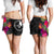 Yap All Over Print Women's Shorts - Polynesian Hibiscus Pattern - Polynesian Pride