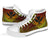 Hawaii High Top Shoes - Polynesian Circle Pattern Unisex White - Polynesian Pride