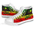 Yap State High Top Shoe - Reggage Color Symmetry Style - Polynesian Pride