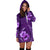 Hawaii Women's Hoodie Dress - Hibiscus Purple - Polynesian Pride