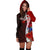 Cook Islands Polynesian Hoodie Dress - Coat Of Arm With Hibiscus - Polynesian Pride