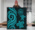 Tahiti Polynesian Premium Quilt - Turquoise Tentacle Turtle - Polynesian Pride