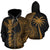 Hawaii Polynesian Custom Zip up Hoodie Coconut Gold Unisex Gold - Polynesian Pride