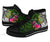 Tuvalu High Top Shoes - Turtle Plumeria Banana Leaf - Polynesian Pride