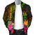 Niue Polynesian Personalised Men's Bomber Jacket - Hibiscus and Banana Leaves - Polynesian Pride