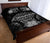 Marquesas Islands Polynesian Quilt Bed Set Hibiscus Gray - Polynesian Pride