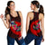 Samoa Women's Racebak Tank - Polynesian Hook And Hibiscus (Red) - Polynesian Pride