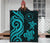 Chuuk Micronesian Premium Quilt - Turquoise Tentacle Turtle - Polynesian Pride